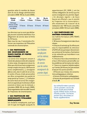 Loi / Le temps de service