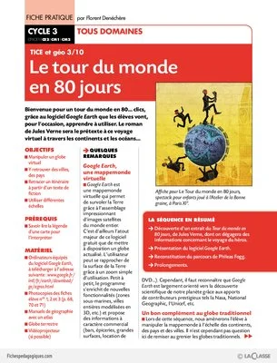 TICE et géo (3) / Le tour du monde en 80 jours