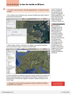 TICE et géo (3) / Le tour du monde en 80 jours