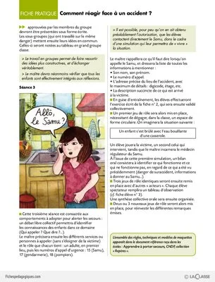 Apprendre à porter secours (2) / Comment réagir face à un accident ?