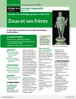 Hercule et la mythologie (4) / Zeus et ses frères