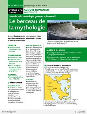 Hercule et la mythologie (6) / Le berceau de la mythologie