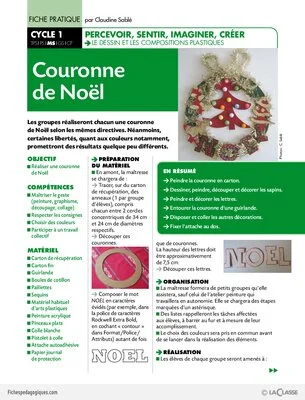 Une couronne de Noël