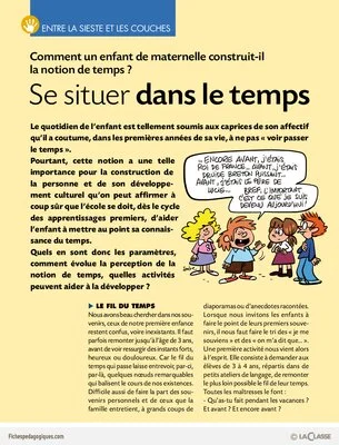 Entre la sieste et les couches / Se situer dans le temps