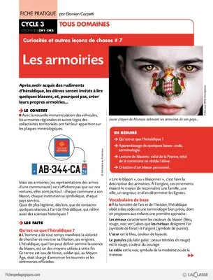 Curiosités et leçons de choses (7) / Les armoiries