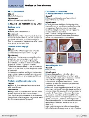 Réaliser un livre de contes