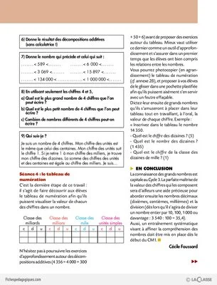 La construction du nombre au Cycle 3 (dossier)