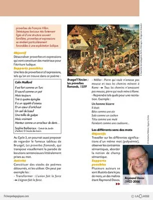 Jeux d'écriture poétique (du CP au CM2)