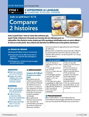 Juste un petit bout (4) / Comparer 2 histoires