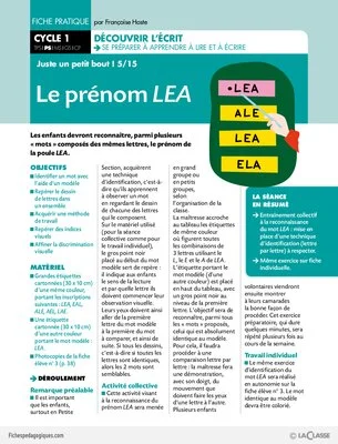 Juste un petit bout (5) / Le prénom Léa
