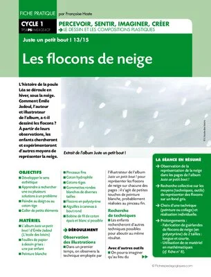 Juste un petit bout (13) / Les flocons de neige