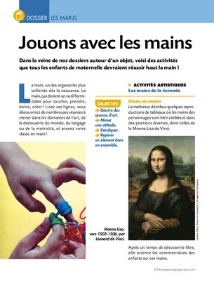 Jouons avec les mains (dossier)