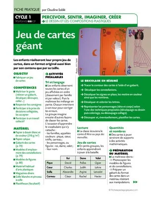 Jeu de cartes géant