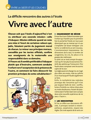 Entre la sieste et les couches / Vivre avec l'autre