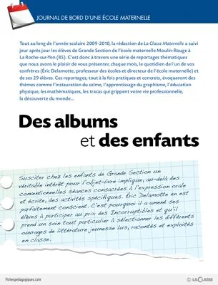 Journal de bord maternelle (8) / Des albums et des enfants