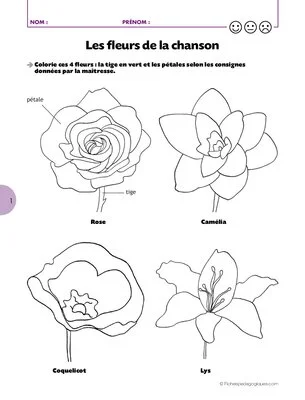 Rondes et jeux dansés (9) / Nous sommes des fleurs