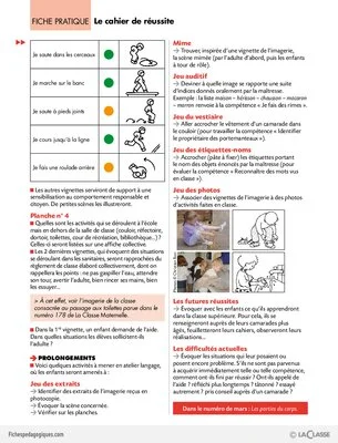 Le cahier de réussite / Imagerie