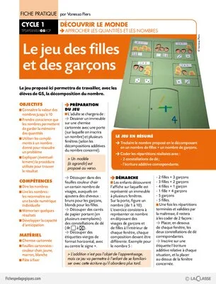 Le jeu des filles et des garçons