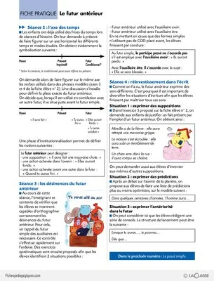 La conjugaison au Cycle 3 (5) / Le futur antérieur