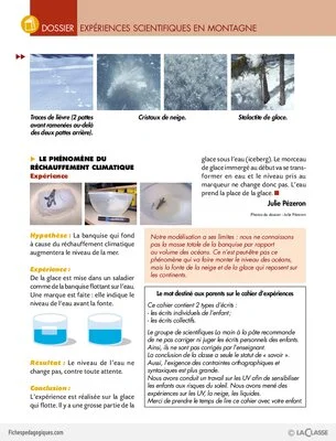 Expériences scientifiques en montagne (dossier)