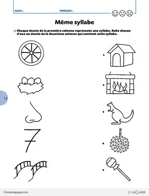 Pack thématique - Jouons avec les syllabes GS-CP