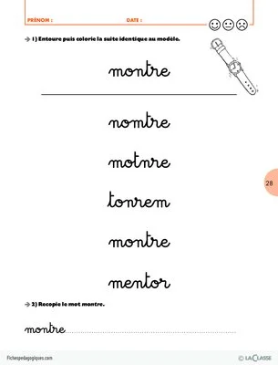 Dans le bon ordre