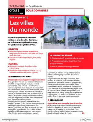 TICE et géo (6) / Les villes du monde