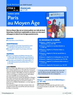 Paris au Moyen Age (Lecture suivie CM1-CM2)
