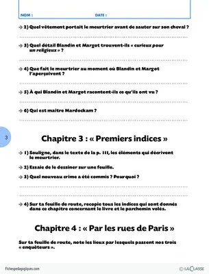 Paris au Moyen Age (Lecture suivie CM1-CM2)