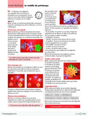 Pas à pas (7) / Le mobile de printemps
