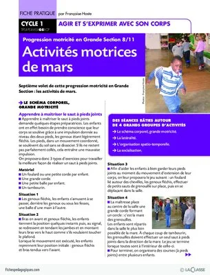 Progression motricité en GS (8) / Mars