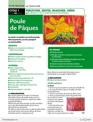 Une poule de Pâques