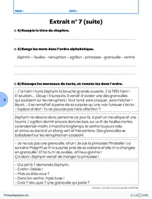 Le petit ogre et la princesse grenouille (Lecture suivie CP-CE1)
