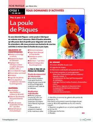 Pas à pas (8) / La poule de Pâques
