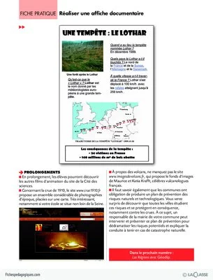 TICE et géo (8) / Réaliser une affiche documentaire