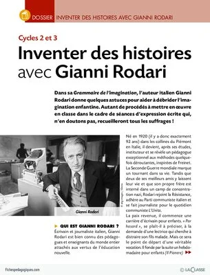 Inventer des histoires avec Gianni Rodari (dossier)