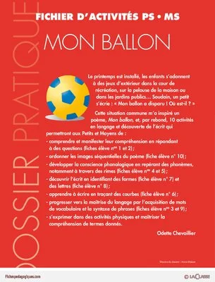 Fichier d'activités : mon ballon