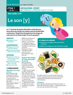Fichier d'activités : mon ballon
