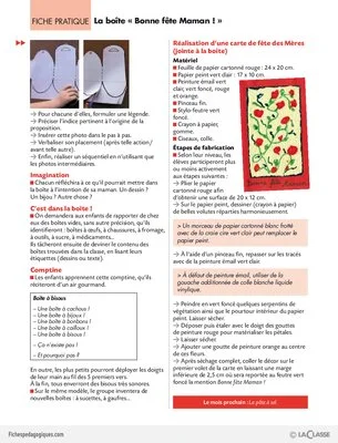 Pas à pas (9) / La boîte Bonne fête Maman !