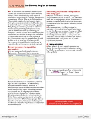 TICE et géo (9) / Etudier une région de France