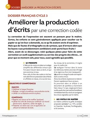 Français Cycle 3 (dossier)