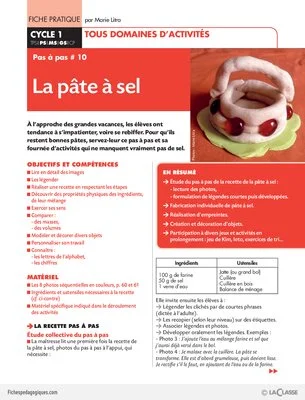 Pas à pas (10) / La pâte à sel