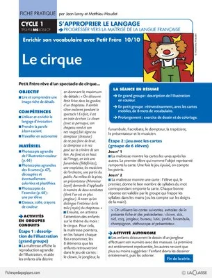 Enrichir son vocabulaire avec Petit Frère (10) / Le cirque