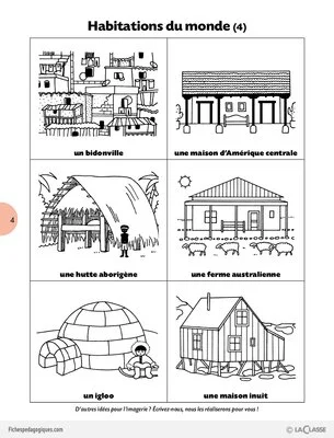 L'imagerie de la classe / Habitations du monde