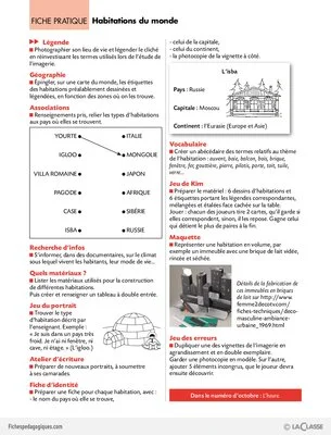 L'imagerie de la classe / Habitations du monde