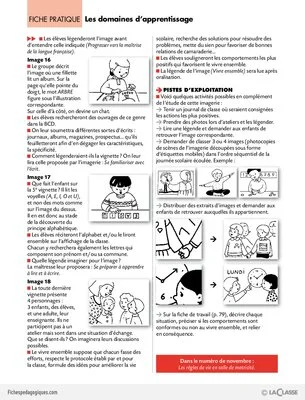L'imagerie de la classe / Les domaines d'apprentissage
