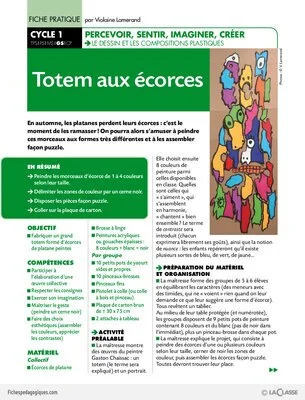 Totem aux écorces