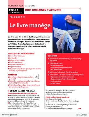 Pas à pas (11) / Le livre manège