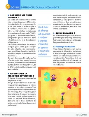 Différencier, oui mais comment ? (1)