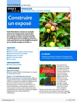 Construire un exposé